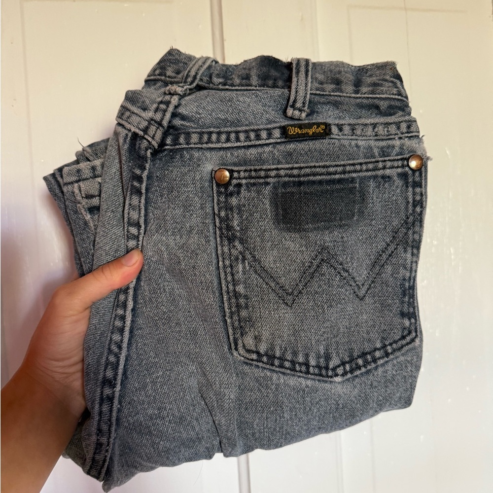 Wrangler Gray Vintage Wash Jeans